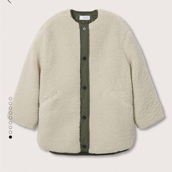 Mango Faux Shearling Jacket - Picture 2 of 15